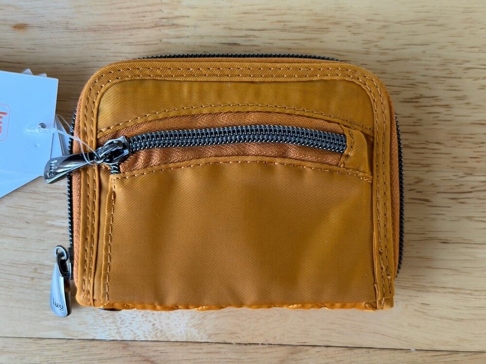 Lug Mini Handspring RFID Wallet Orange Travel Small Credit Card Money - Picture 6 of 13
